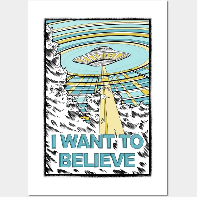 I want to Believe (x-files poster) Wall Art by paintchips